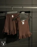ست تاپ شورتک چیندار 122 - Image 2