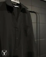شومیز مشکی پارچه پری پشت پل 148 - Image 3