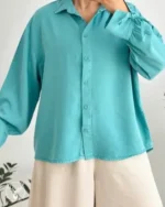 شومیز کتان سیلک 151 - Image 2